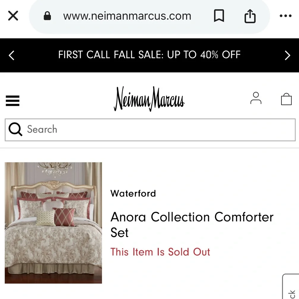 WATERFORD Anora 4PC Comforter Set, Ivory, King